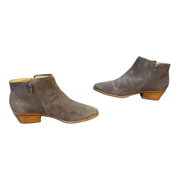 Jack Rogers Bailee Taupe Suede Ankle Booties Women’s Size 9 M - Picture 5 of 8